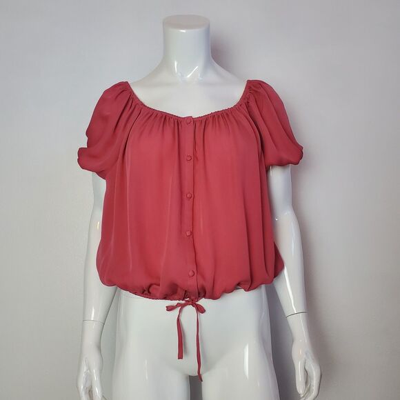 Joie Pink 100% Silk Balletcore Blouse - Picture 2 of 8